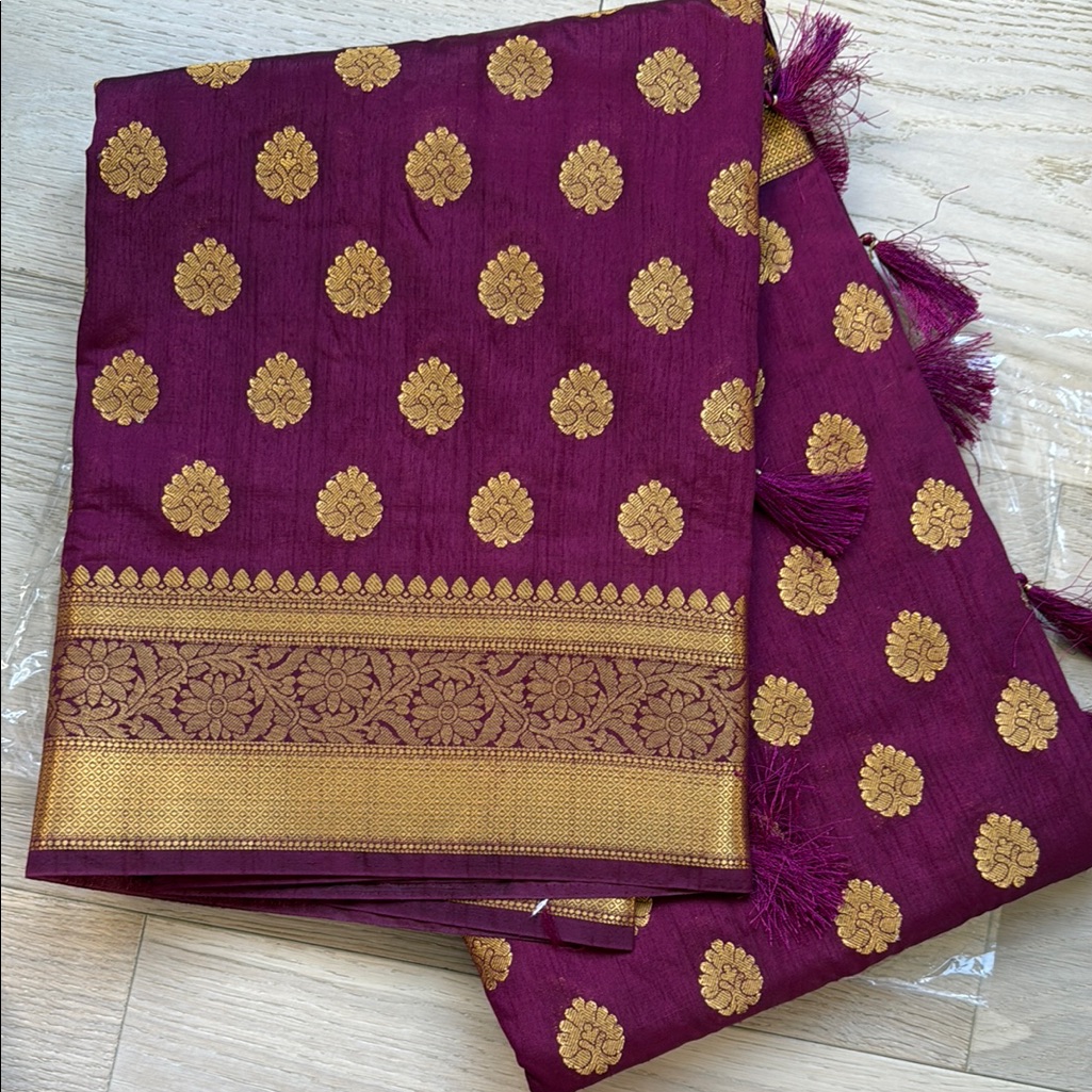 Brand New Indian Pure Silk Saree